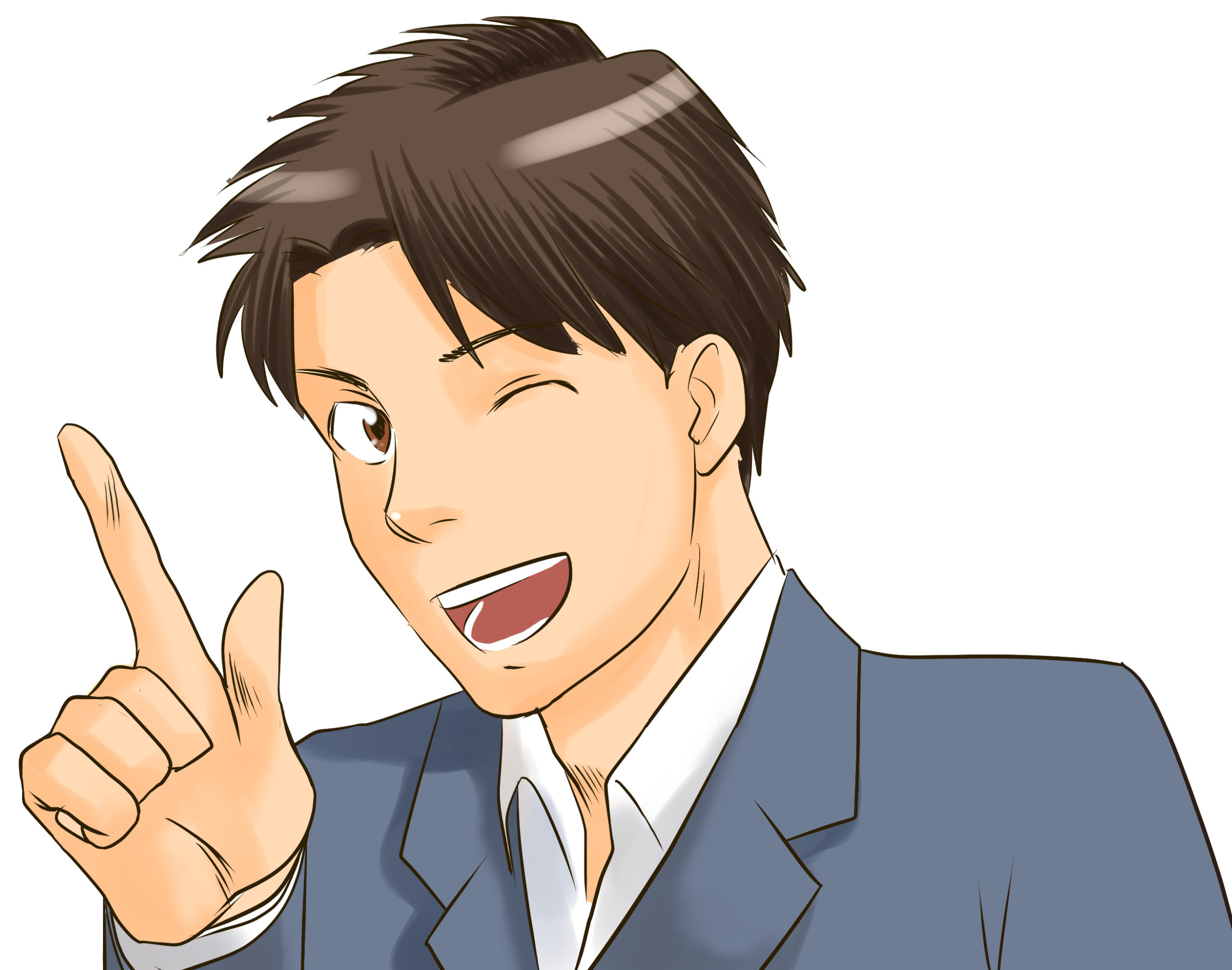 0326_男_男性_サラリーマン_スーツ_紹介_ポーズ_ウィンク_笑顔_指さし