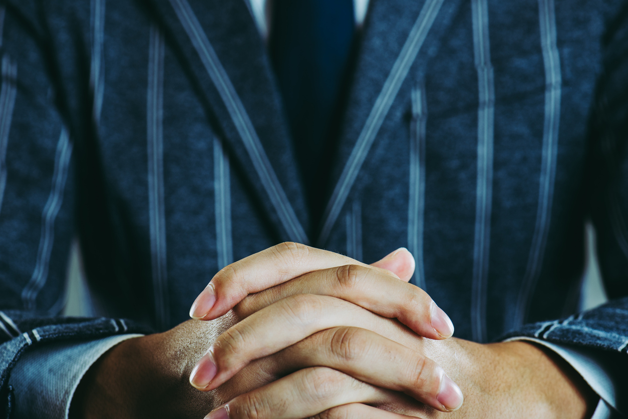 Businessman’s hand